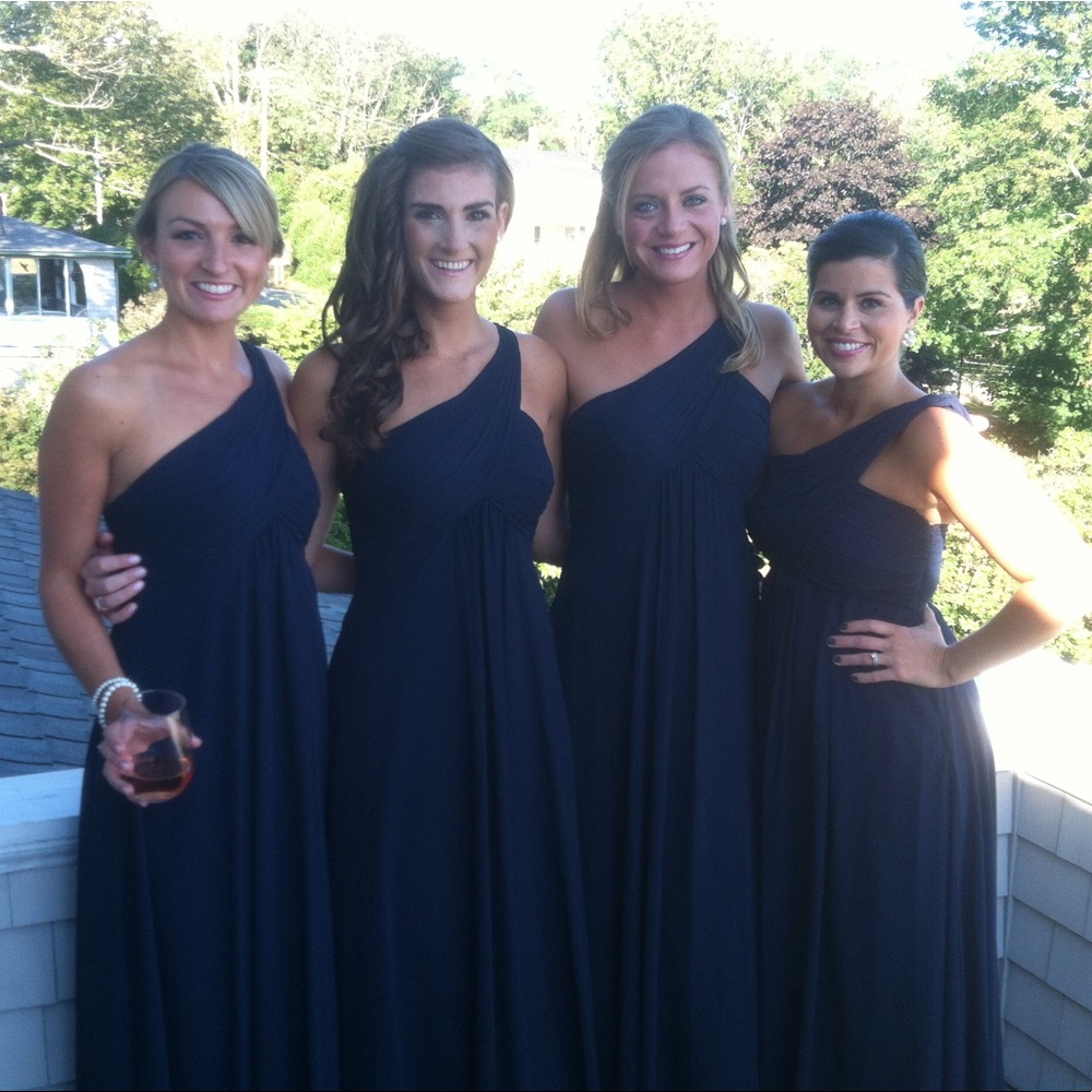 Bill Levkoff Navy Maxi Dress
